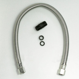 FLEXIBLE INOX 1/2+JOINTS L 600 (pièce de rechange) 