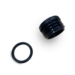 SACHET UN BOUCHON DE VIDANGE NOIR AVEC JOINT POUR LAKCHO 2/STALCHO 2